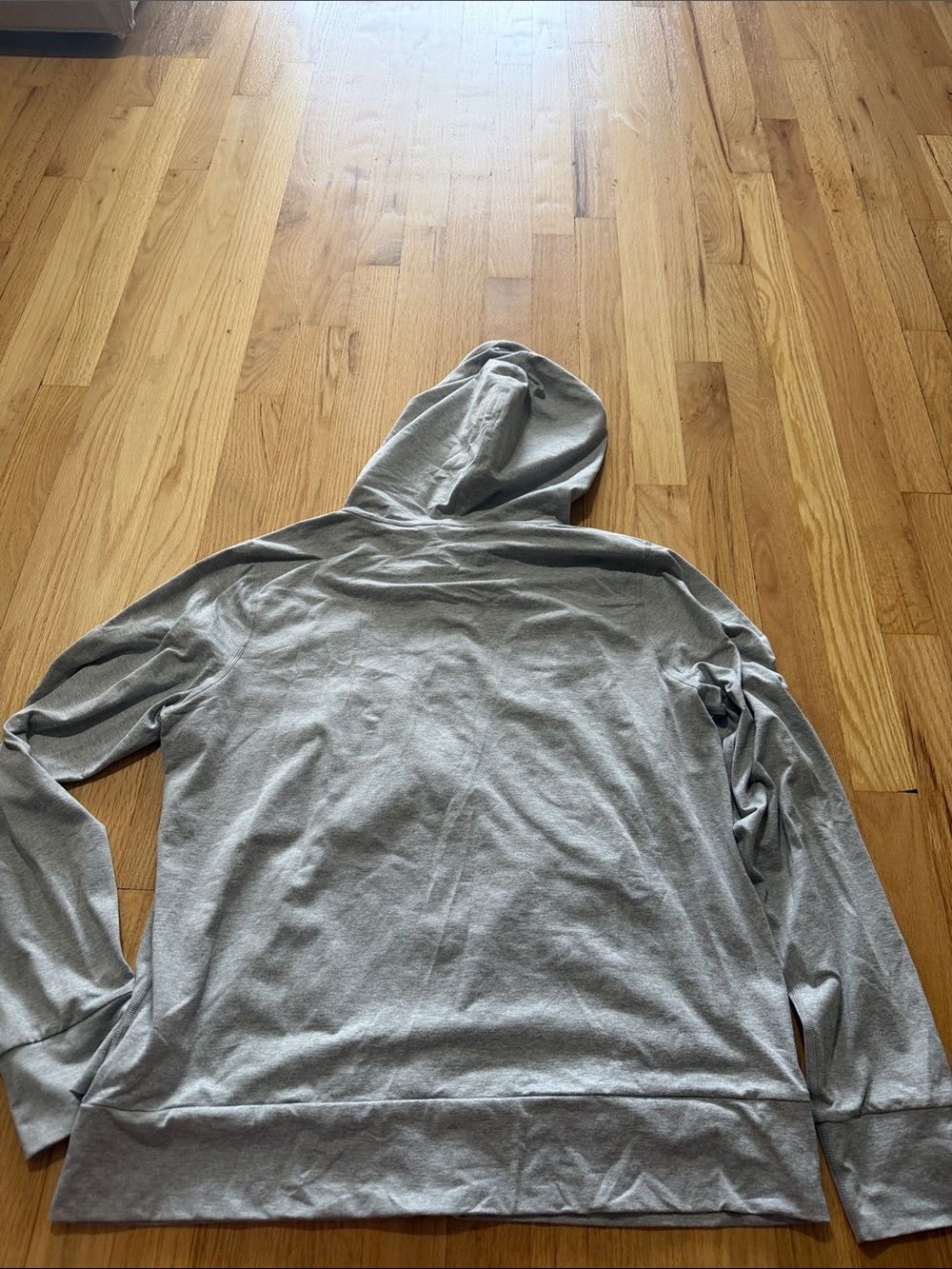Vuori Halo Performance 2.0 Full Zip Hoodie Pale Grey Heather Sz L - Picture 5 of 6